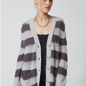 urban outfitters striped cardigan
